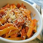 Vodka Penne Pasta - This easy dinner is a favorite meatless meal. Creamy pasta with just a little kick.
