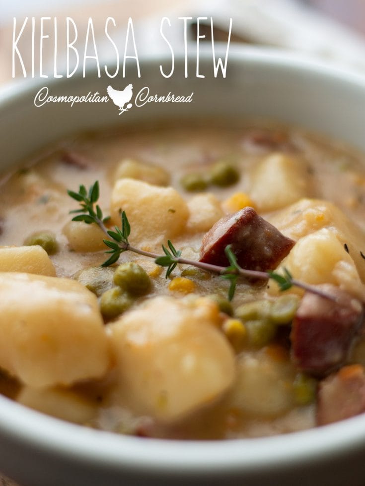 Kielbasa Stew Cosmopolitan Cornbread