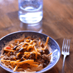 "Cincy chili" or Cincinnati Style Chili is a quick chili served with spaghetti noodles. It may sound odd like it did to my family…until they tried it and immediately fell in love!