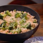 This Chicken Rice Parm Skillet is a simple and delicious supper that cooks up quickly and has a wonderful fresh flavor.
