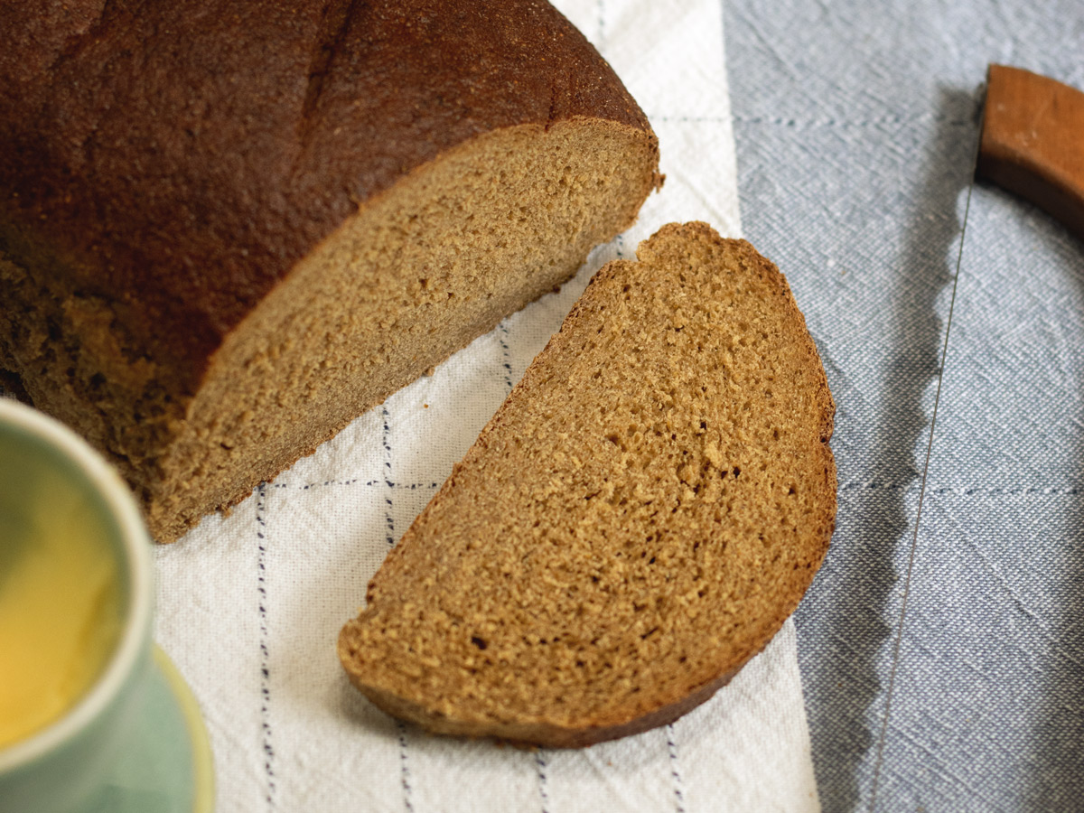 This Homemade Pumpernickel Bread is a hearty, flavorful loaf with that classic deep color and rich old-fashioned taste.