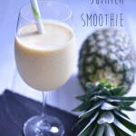 This Piña Colada Summer Smoothie is a healthy and delicious way to treat yourself. CosmopolitanCornbread.com