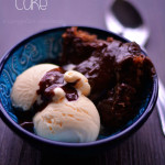 Fudge Pudding Cake from Cosmopolitan Cornbread | This simple recipe creates its own chocolate sauce, right in the pan with the cake!