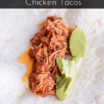 Slow Cooker Chicken Tacos - a great "toss and forget" meal for a busy day. Get the recipe from Cosmopolitan Cornbread