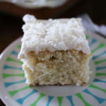 Classic and delicious Coconut Sheet Cake | Get the recipe from Cosmopolitan Cornbread