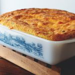 Sausage Cornbread Bake - With sausage, onion and cheese, this moist cornbread recipe is substantial enough to serve as a meal on its own.