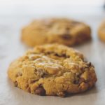 Jumbo Crisp Chocolate Chip Cookies - Hand-sized cookies that are buttery, crunchy and perfect for dipping in milk!