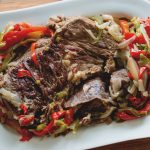 Peppered Beef is tender roast beef, smothered in peppers and onion and cooked in your Instant Pot.