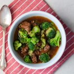 Easy Broccoli and Beef Soup | Instant Pot - This easy Beef and Broccoli Soup cooks up in the Instant Pot and is filled with fresh, green broccoli and tender bits of beef.