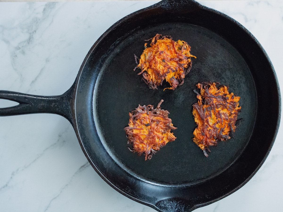 Savory Carrot Fritters are a healthy and delicious way of including carrots as a side dish.