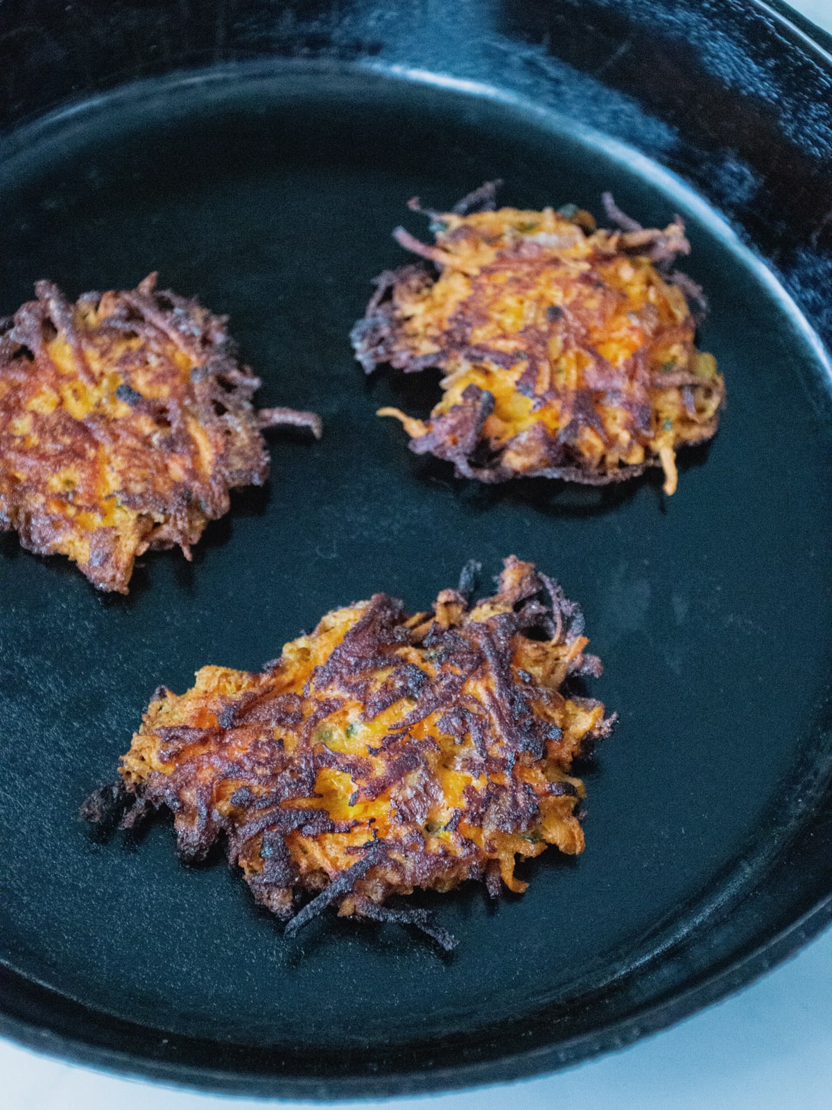 Savory Carrot Fritters are a healthy and delicious way of including carrots as a side dish.