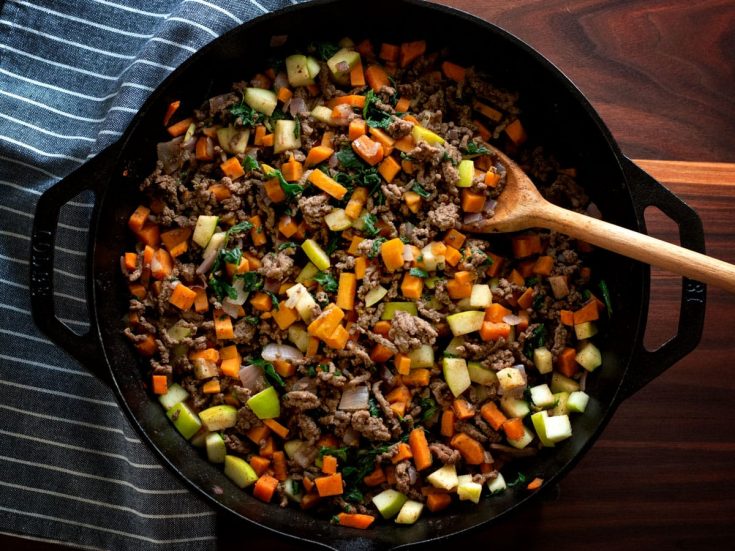 Beef & Sweet Potato Dinner Paleo Cosmopolitan Cornbread