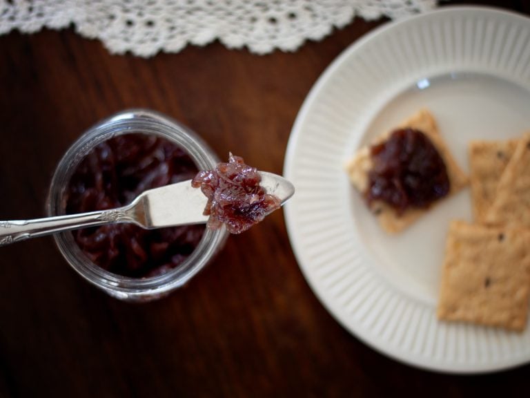 Red Onion Jam Easy Canning (with video) Cosmopolitan Cornbread