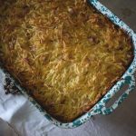 otato Kugel is a very easy dish to make. It can be made ahead and reheated for Shabbat or any other mealtime.