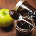 Blueberry Apple Barbecue Sauce - This rich, slow cooked barbecue sauce with blueberries, tart apple and loads of flavor.