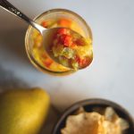 This sweet and tangy Pepper Pear Salsa is great for dipping, or as a topping for your favorite meat dish. Get the recipe from Cosmopolitan Cornbread.