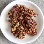 Grain-Free Chocolate Granola is a healthy and delicious snack with walnuts, pecans and pumpkin seeds. Get the recipe from Cosmopolitan Cornbread