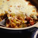 Stuffed Pepper Casserole from Cosmopolitan Cornbread | All of the flavor of the classic dish in the form of an easy casserole.