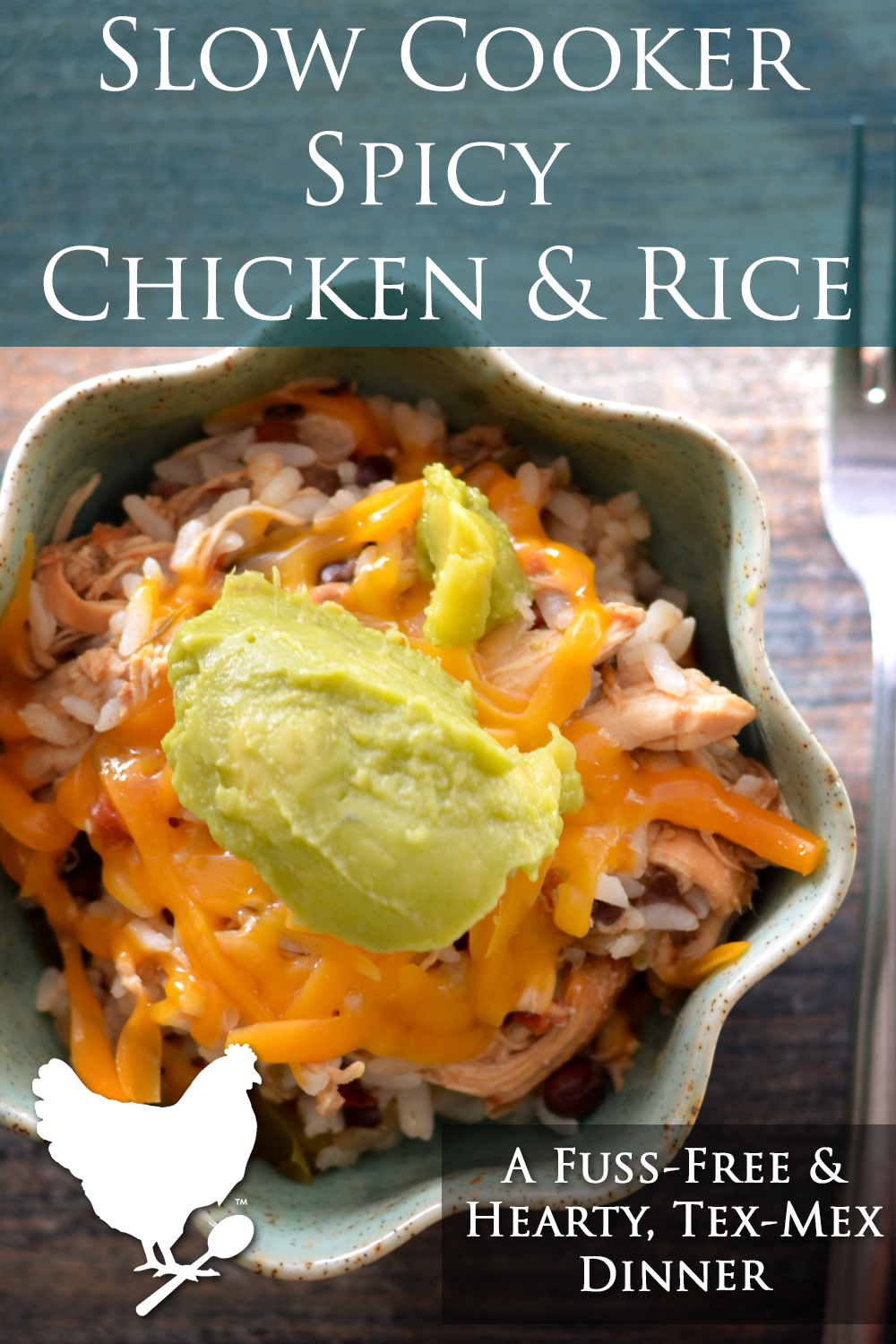 This easy slow cooker recipe combines tender chicken with fluffy rice, black beans, smoky ancho chili and other seasonings, and vibrant diced tomatoes for a comforting, flavorful meal. Perfect for a fuss-free, hearty dinner.