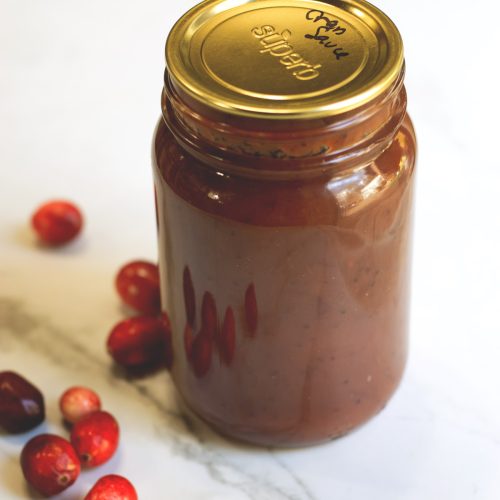 Homemade cranberry sauce — tart, sweet, and full of holiday flavor! Learn how to make and can this timeless classic so you can enjoy it all year long.
