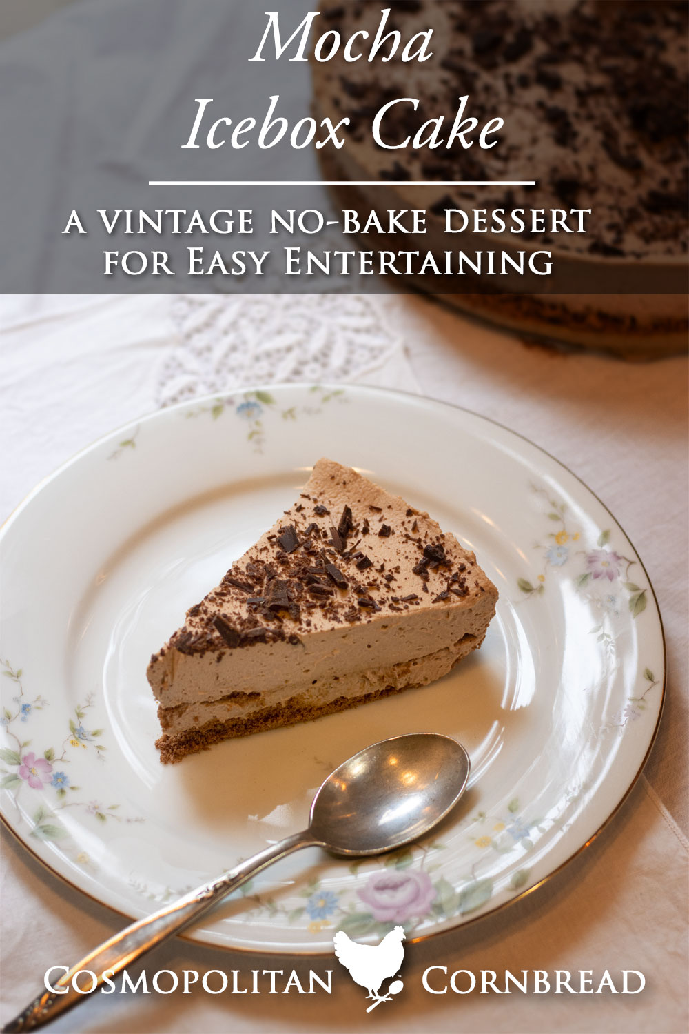 This easy Mocha Icebox Cake is a vintage no-bake dessert with smooth coffee flavor and classic charm.