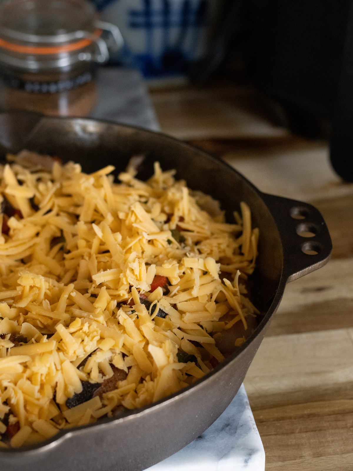 Cajun Stuffed chicken about to go in the oven