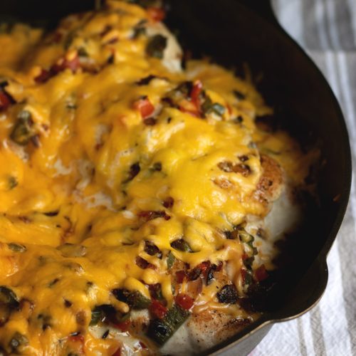 Cajun Stuffed Chicken is a bold, flavor-packed dinner that feels a little fancy without being fussy. Juicy chicken breasts are filled with sauteed peppers and onion with a Cajun kick, and smothered in bubbling, melty cheese.