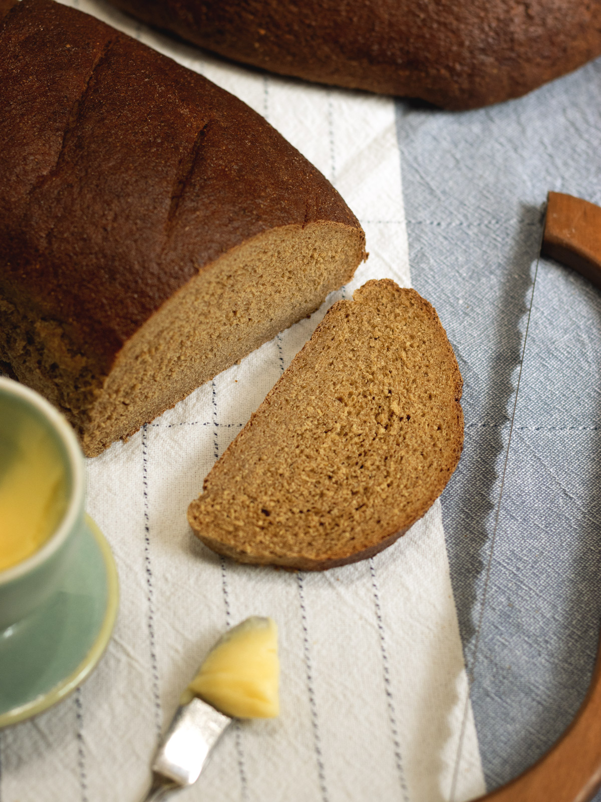 This Homemade Pumpernickel Bread is a hearty, flavorful loaf with that classic deep color and rich old-fashioned taste.