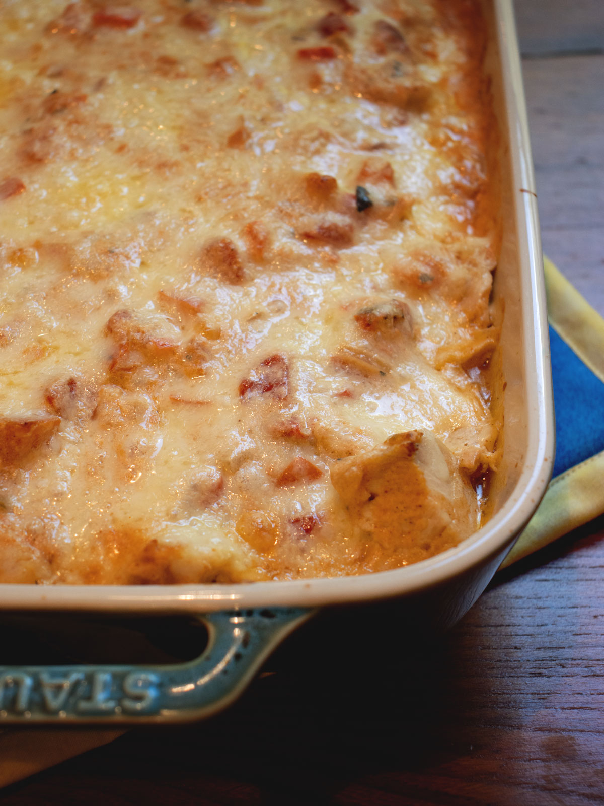 This Keto King Ranch Chicken is creamy, cheesy, and full of cozy Tex-Mex flavor without all the carbs.